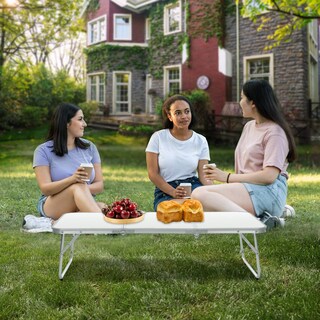 Foto 5 | Foto 5 | Mesa De Picnic Plegable Moosinily Pequeña De 3 Pies Blanca - Venta Internacional.