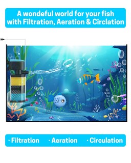 Foto 2 | Foto 2 | Filtro Para Acuarios Aquamiracle 3 Etapas Con Depósito 500 L/h 10-40 Galones - Venta Internacional.