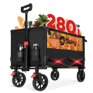 Foto 1 | Foto 1 | Wagon Sekey Plegable Con Capacidad De 100 Kg Color Negro Y Naranja - Venta Internacional.