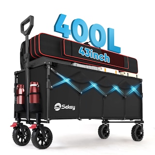 Foto 1 | Foto 1 | Wagon Sekey Plegable 43 Pulgadas Capacidad Extendida De 400 Litros Color Negro - Venta Internacional.