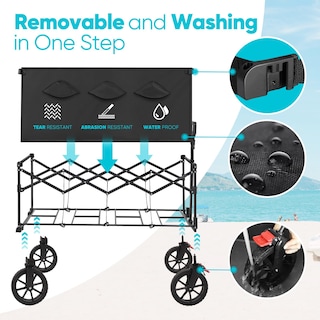 Foto 5 | Foto 5 | Wagon Sekey Plegable 43 Pulgadas Capacidad Extendida De 400 Litros Color Negro - Venta Internacional.