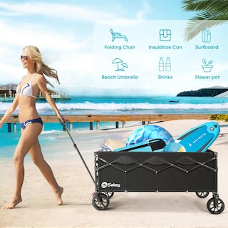 Foto 7 | Foto 7 | Wagon Sekey Plegable 43 Pulgadas Capacidad Extendida De 400 Litros Color Negro - Venta Internacional.
