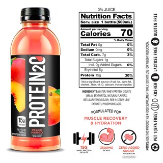 Foto 2 | Foto 2 | Agua Infusionada Con Proteína De Suero De Leche Drink Protein2o 500 Ml X 12 - Venta Internacional.