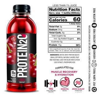Foto 3 | Foto 3 | Agua Infusionada Con Proteína De Suero De Leche Drink Protein2o 500 Ml X 12 - Venta Internacional.