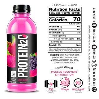 Foto 4 | Foto 4 | Agua Infusionada Con Proteína De Suero De Leche Drink Protein2o 500 Ml X 12 - Venta Internacional.