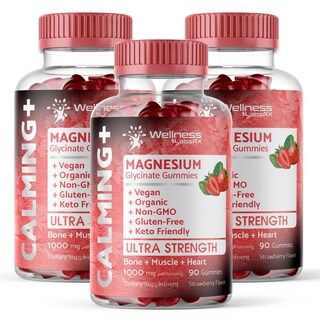 Foto 1 | Foto 1 | Gomitas De Glicinato De Magnesio Wellnesslabsrx 1000 Mg Paquete De 3 - Venta Internacional.