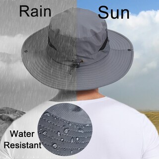 Foto 5 | Foto 5 | Sombrero Sun Bucket Pffy Para Hombre Upf 50+ Ala Ancha Azul - Venta Internacional.