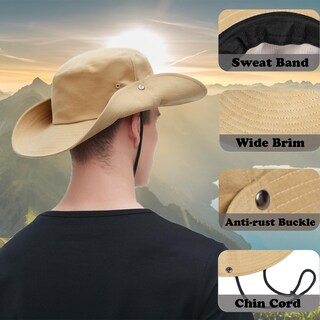Foto 3 | Foto 3 | Gorro De Pescador Zooron Unisex Algodón Ala Ancha Negro - Venta Internacional.