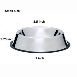 Foto 2 | Foto 2 | Cuenco Para Perros Mlife De Acero Inoxidable Con Base De Goma 240 Ml (juego De 2) - Venta Internacional.