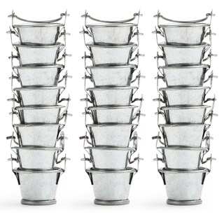 Foto 1 | Foto 1 | Mini Cubeta De Hojalata Takma Galvanizada De 2 2 Cm Con Asa Juego De 24 - Venta Internacional.