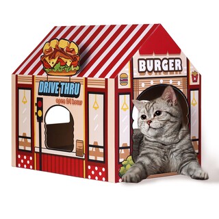 Foto 1 | Foto 1 | Casa De Cartón Para Gatos Sekam Kitty Hamburguesería Con Rascador - Venta Internacional.