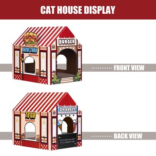 Foto 4 | Foto 4 | Casa De Cartón Para Gatos Sekam Kitty Hamburguesería Con Rascador - Venta Internacional.