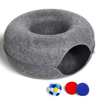 Foto 1 | Foto 1 | Cama Tipo Túnel Para Gatos Pliislup Para Gatos De Interior De Hasta 4 Kg Con 3 Juguetes - Venta Internacional.