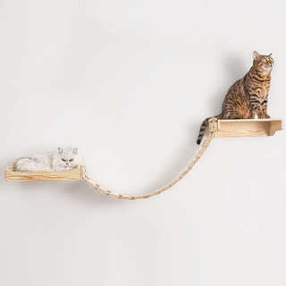 Foto 1 | Foto 1 | Hamaca De Pared Cat Bridge Yiotl Con Estante De Madera - Venta Internacional.