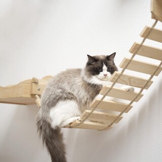 Foto 7 | Foto 7 | Hamaca De Pared Cat Bridge Yiotl Con Estante De Madera - Venta Internacional.