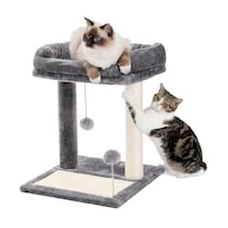 Cama Para Rascar Gatos Pawz Road  Pequeña Torre Para Gatos  Gris - Venta Internacional.