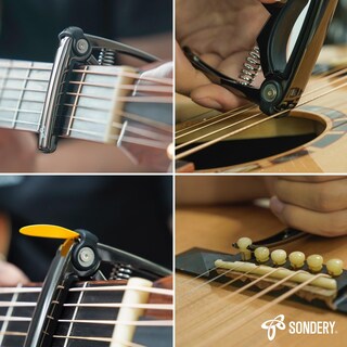 Foto 2 | Foto 2 | Cejilla Para Guitarra 4 En 1 Sondery Para 6 Cuerdas Acústica/eléctrica - Venta Internacional.
