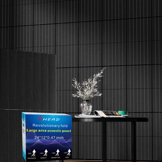 Foto 1 | Foto 1 | Paneles De Pared Insonorizados Bshead  Plegables De Tamaño Grande  12 X 12 X 1 2 Cm  Negros X16 - Venta Internacional.