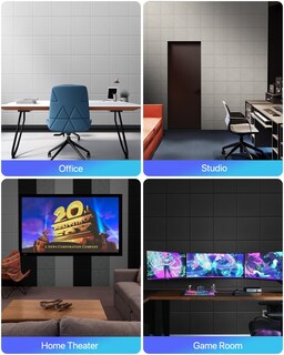 Foto 7 | Foto 7 | Paneles De Pared Insonorizados Soundsbay  Paquete De 18  30 X 30 Cm  Autoadhesivos - Venta Internacional.