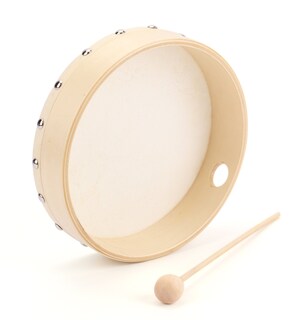 Foto 4 | Foto 4 | Tambor Foraineam Paquete De 3 Unidades Marco De Madera De 20 Cm Con Cabezal De Piel De Cabra - Venta Internacional.