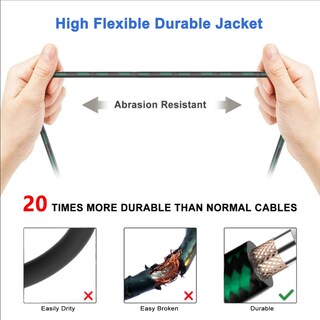 Foto 4 | Foto 4 | Cable Trs Augioth De 6 35 Mm  1/4 Pulgadas  3 M  Paquete De 2 Unidades Para Altavoz Eléctrico - Venta Internacional.