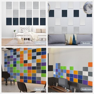 Foto 7 | Foto 7 | Paneles Acústicos Amantech De Espuma Insonorizada De Alta Densidad 40x30 Cm - Venta Internacional.