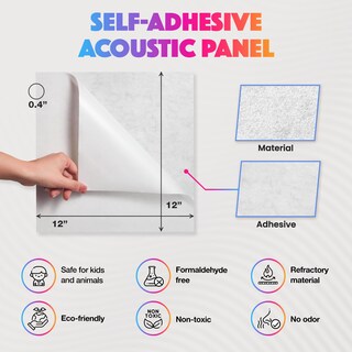 Foto 6 | Foto 6 | Paneles Acústicos Sonic Acoustics Paquete De 18 Unidades 30 X 30 X 1 Cm Color Rojo Vino - Venta Internacional.