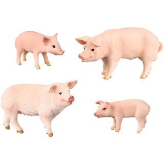 Foto 1 | Foto 1 | Set De Figuras De Juguete Blapnk Realistic Farm Pig Animals X4 - Venta Internacional.