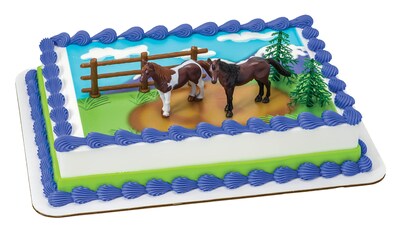 Foto 5 | Foto 5 | Juego De 5 Piezas Cake Topper Decoset Horses Para Fiestas Con Temática Equina - Venta Internacional.