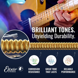 Foto 2 | Foto 2 | Cuerdas Para Guitarra Eléctrica Elixir Nanoweb Niqueladas De 12 Cuerdas - Venta Internacional.