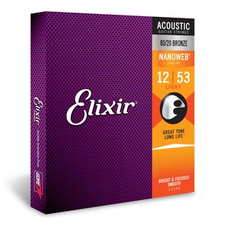 Foto 1 | Foto 1 | Cuerdas Para Guitarra Acústica Elixir 80/20 Bronze Nanoweb - Venta Internacional.