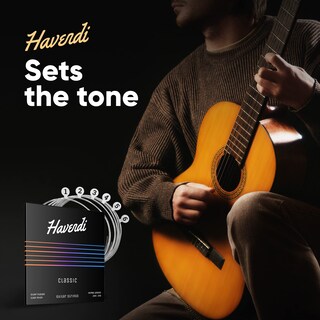 Foto 6 | Foto 6 | Cuerdas De Guitarra Havendi Para Guitarra Clásica Con Revestimiento De Nailon Plateado - Venta Internacional.