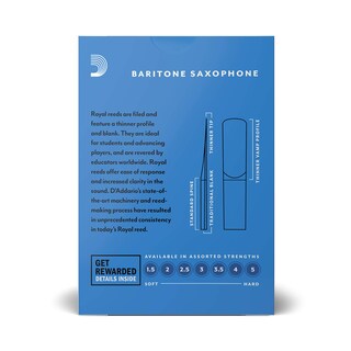 Foto 4 | Foto 4 | Cañas Para Saxofón Barítono Royal De D'addario Strength 2.5 - Venta Internacional.