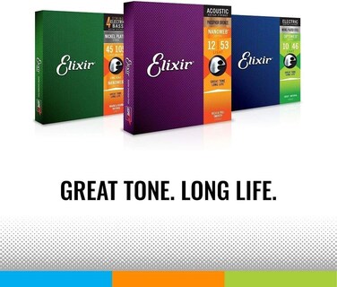 Foto 5 | Foto 5 | Cuerdas Para Bajo Elixir De Acero Niquelado De 5 Cuerdas Con Nanoweb - Venta Internacional.