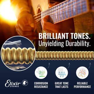 Foto 3 | Foto 3 | Cuerdas Para Guitarra Acústica Elixir 80/20 Bronze Con Revestimiento Polyweb - Venta Internacional.