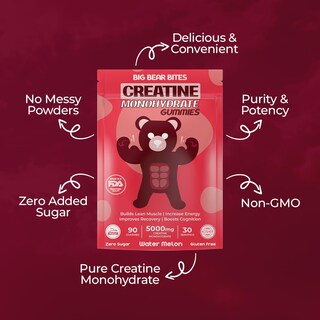 Foto 4 | Foto 4 | Suplemento: Gomitas De Monohidrato De Creatina Big Bear Bites 5000 Mg - Venta Internacional.