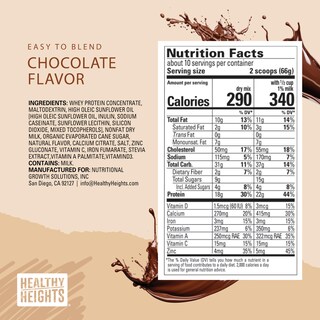 Foto 5 | Foto 5 | Mezcla De Bebidas Proteicas Healthy Heights Grow Daily Chocolate 10+ - Venta Internacional.