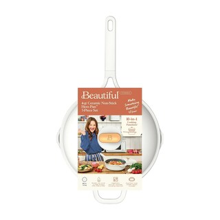 Foto 2 | Foto 2 | Juego De 3 Piezas Antiadherentes Para Cocinar Todo En Uno 4 Cuartos De Galón Color Blanco - Venta Internacional.