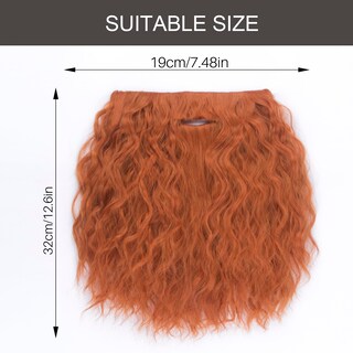 Foto 2 | Foto 2 | Barba Y Bigote Yan Dream Para Hombre Largo Rizado Rojo Jengibre - Venta Internacional.