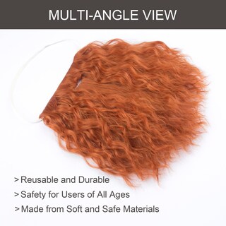 Foto 4 | Foto 4 | Barba Y Bigote Yan Dream Para Hombre Largo Rizado Rojo Jengibre - Venta Internacional.