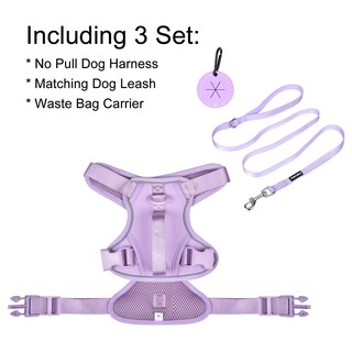 Foto 4 | Foto 4 | Arnés Para Perros Petmolico Sin Tirones Para Perros Medianos Con Correa Color Morado Claro - Venta Internacional.