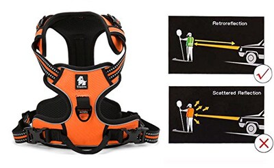 Foto 3 | Foto 3 | Arnés Para Perros Juxzh Parte Delantera Suave Reflectante Sin Tirones Con Asa - Venta Internacional.