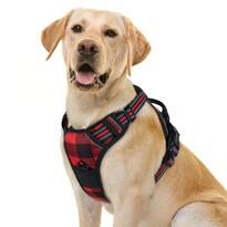 Arnés Para Perros Rabbitgoo No Tira Cómodo Acolchado Rojo A Cuadros L - Venta Internacional.