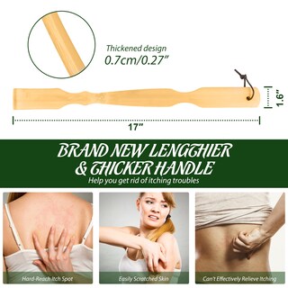 Foto 2 | Foto 2 | Back Scratcher Renook Mango Largo De Madera De Bambú (3 Unidades) - Venta Internacional.