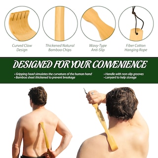 Foto 3 | Foto 3 | Back Scratcher Renook Mango Largo De Madera De Bambú (3 Unidades) - Venta Internacional.