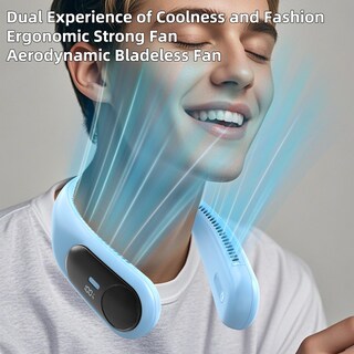 Foto 4 | Foto 4 | Ventilador De Cuello Namecute Portátil Sin Aspas Led De 4 Velocidades 6000 Mah - Venta Internacional.