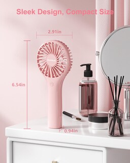 Foto 2 | Foto 2 | Ventilador Portátil Tripole Mini Personal Con 3 Velocidades Color Rosa - Venta Internacional.