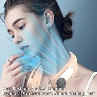 Foto 4 | Foto 4 | Ventilador De Cuello Namecute Portátil Sin Aspas Led De 4 Velocidades 6000 Mah - Venta Internacional.
