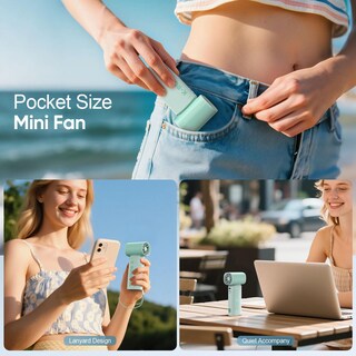 Foto 7 | Foto 7 | Turboventilador Portátil Portátil K-runman De 100 Velocidades  Color Verde - Venta Internacional.