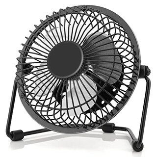 Foto 1 | Foto 1 | Ventilador De Escritorio Xasla Usb Pequeño De 10 Cm Con Ángulo De Inclinación Ajustable De 360° Negro - Venta Internacional.